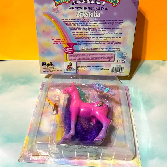 MAGIC TOUCH PONY VINTAGE 90s ANTONIA PONY MANE LIGHTS UP BLINKS, PLAYS MUSIC - Picture 4 of 14